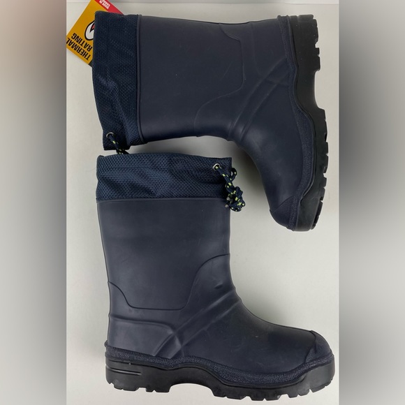 Snowmaster Made In Canada Waterproof Rain Boots Boys Size 4 - Picture 8 of 11